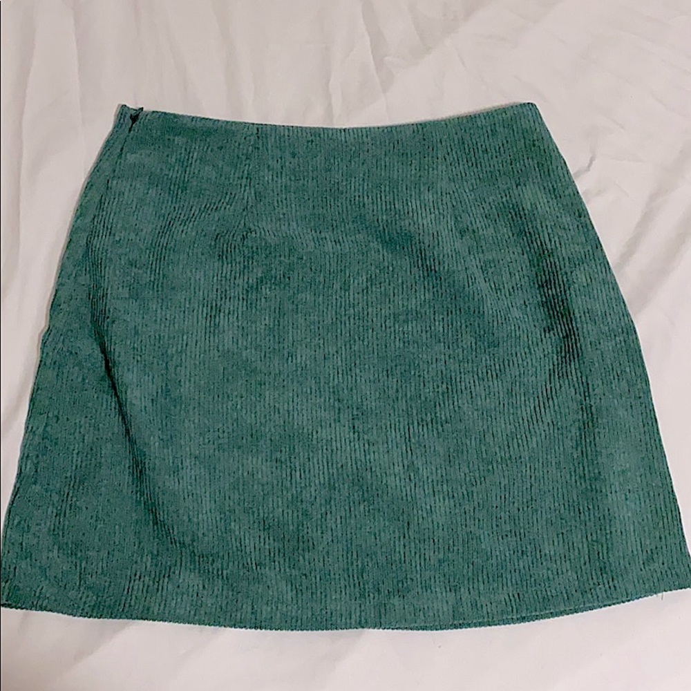 Green Corduroy Skirt